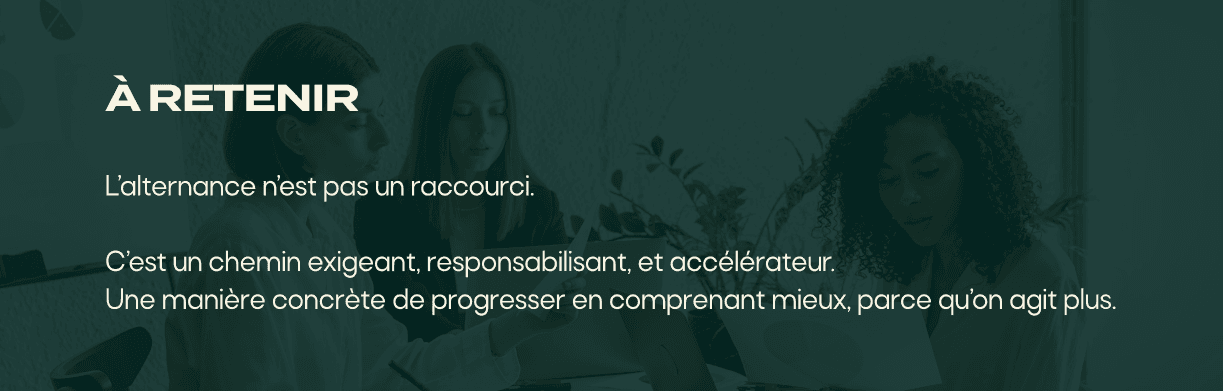 À Retenir - L'alternance n'est pas un raccourci
